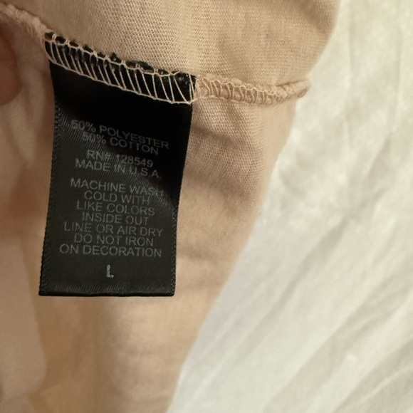 Aviator Nation L Heart Embroidered T-Shirts Set of 2 cotton Cropped Boxy raw hem - Picture 14 of 16